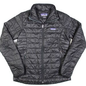 Patagonia Womens Nano Puff Black Jacket Size Small